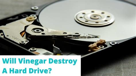 Will vinegar destroy a hard drive?