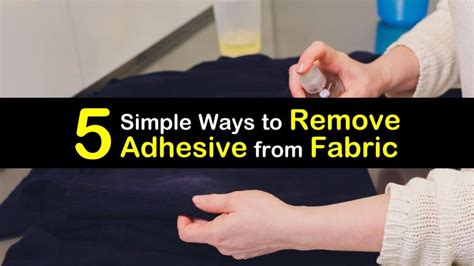 Will vinegar remove glue from fabric?