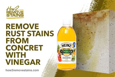 Will vinegar remove stains from concrete?