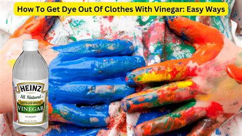 Will vinegar ruin clothes color?