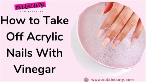 Will vinegar take off fake nails?