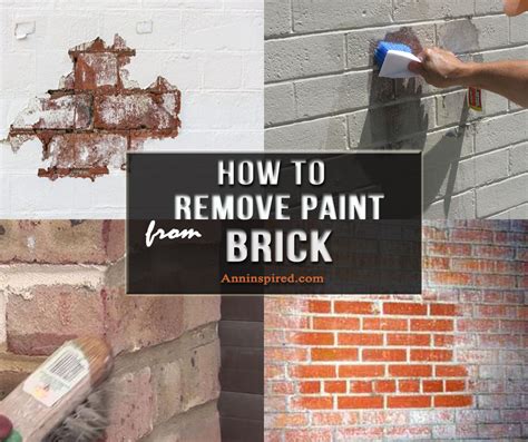 Will white vinegar remove paint from brick?