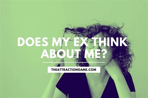 Will your ex think about you after the breakup?